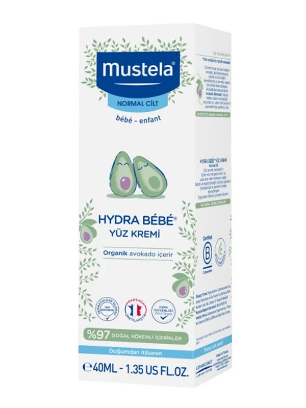 Mustela Hydra Bebe Yüz Kremi 40 ml bebek cocuk anne nemlendirici bakim kremi