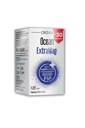 Ocean Extramag 120 Tablet orzax takviye gıda saglik vitamin mineral