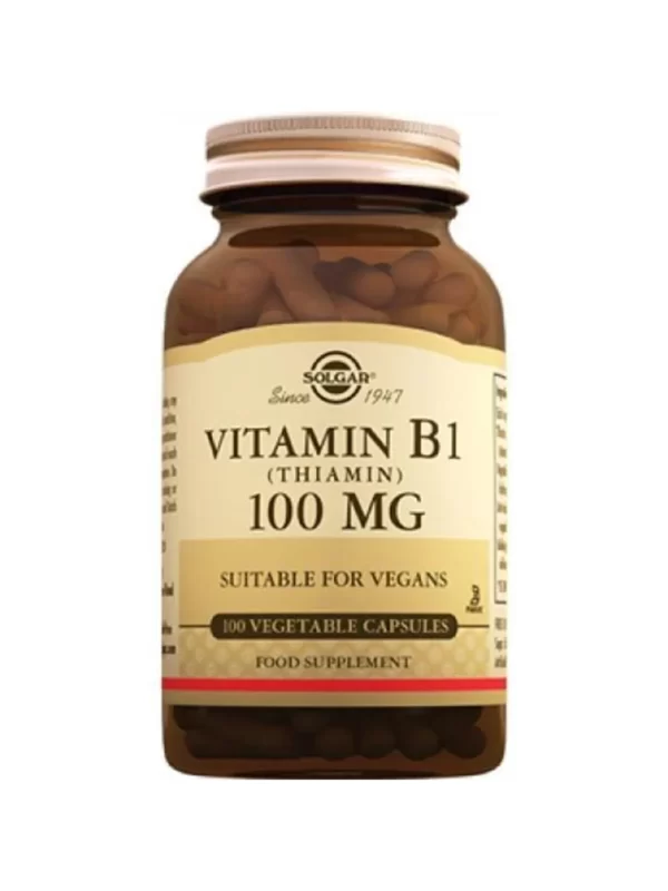 Solgar Vitamin B1 (thiamin) 100 Mg 100 Kapsül vitamin mineral takviye saglik b1vitamin thiamin