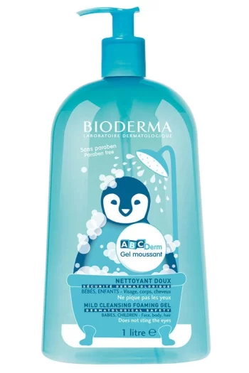 Bioderma Abcderm Foaming Gel Temizleme Jeli 1 Litre anne bebek bakim temizlik