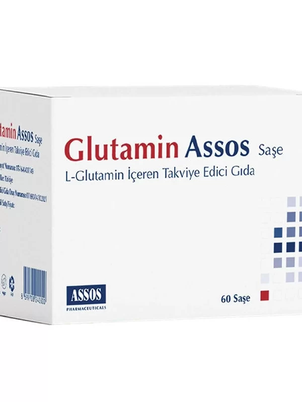 Glutamin Assos 60 Saşe takviye gida sağlık vitamin mineral