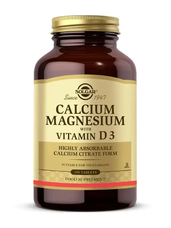 Solgar Calcium Magnesium with Vitamin D3 150 Tablet vitamin mineral kasiyum takviye saglik