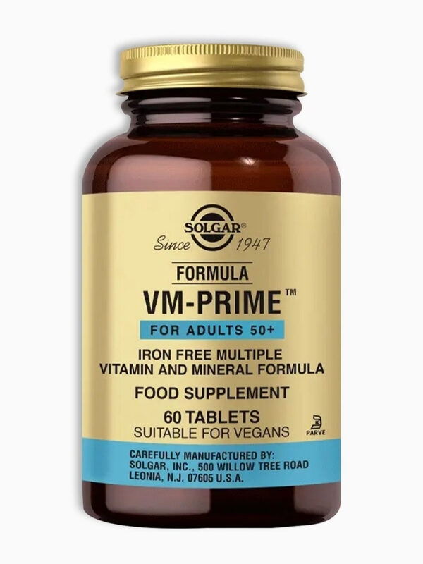 Solgar Formula VM-Prime For Adults 50+ 60 Tablet multivitamin mineral takviye