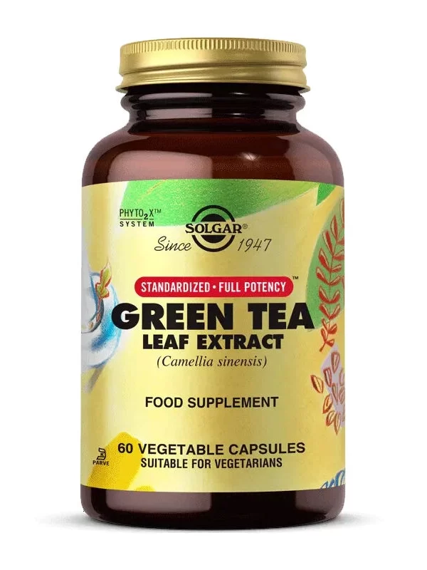 Solgar Green Tea Leaf Extract 60 Kapsül takviye saglik vitamin mineral yeşil çay