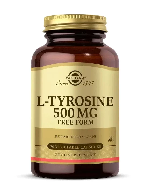 Solgar L-Tyrosine 500 mg 50 Kapsül takviye gida amino asid