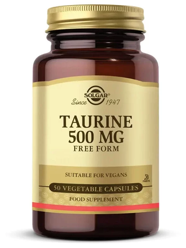 Solgar Taurine 500 Mg 50 Bitkisel Kapsül bitkisel vitamin mineral takviye