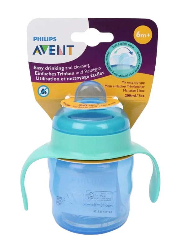 Avent Alıştırma Bardağı 6+ Ay - Mavi SCF551/05 anne bebek biberon bardak