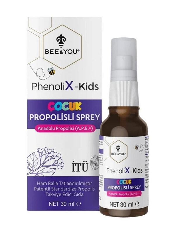 Bee & You PhenoliX-Kids Çocuk Propolisli Sprey 30 ml takviye gıda propolis mineral vitamin