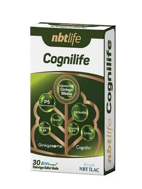 Nbt Life Cognilife Takviye Edici Gıda 30 Kapsül vitamin saglik mineral