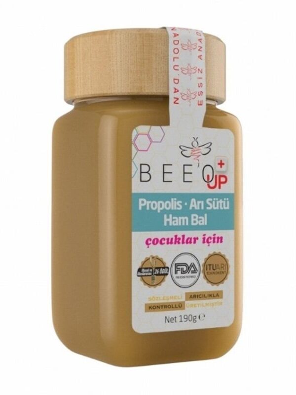 Beeo Up Propolis Arı Sütü Ham Bal Çocuklar İçin 190 Gr