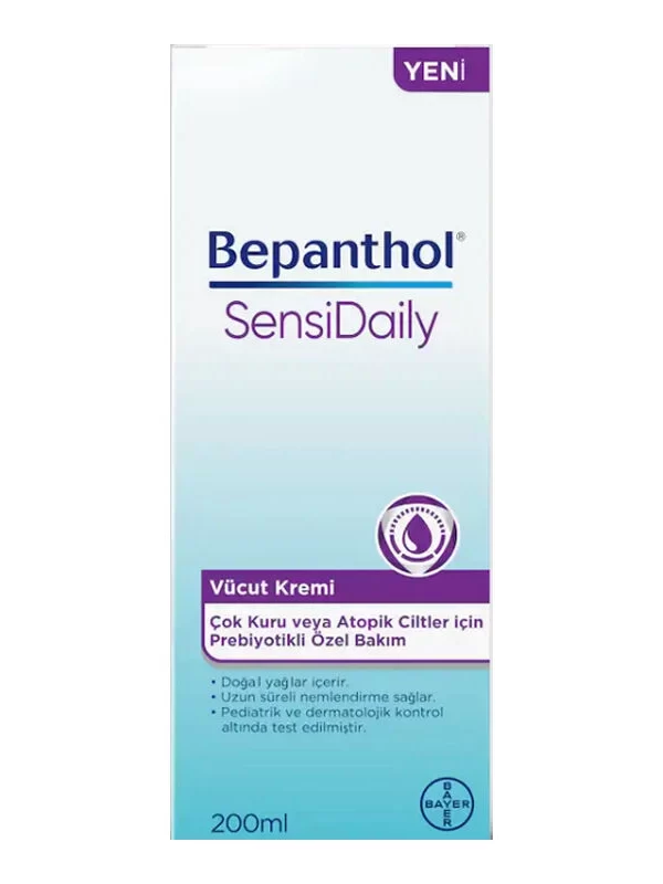 Bepanthol SensiDaily Nemlendirici Vücut Kremi 200 ml vücut bakım kremi hızlı kargo