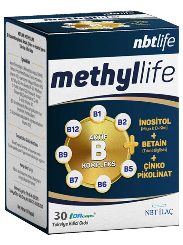 NBT İlaç Methllife Takviye Edici Gıda 30 Kapsül