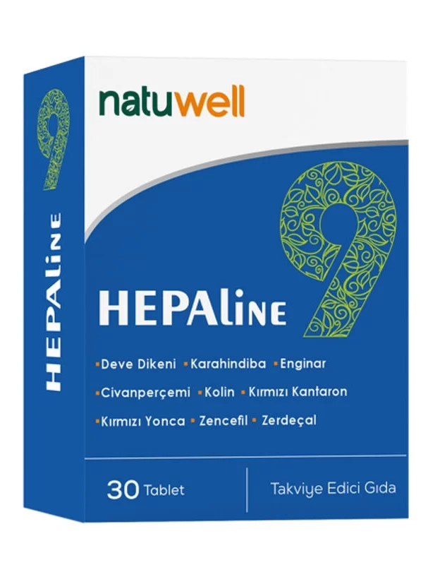 Natuwell Hepaline 9 Takviye Edici Gıda 30 Tablet bitkisel takviye sağlık kampanya