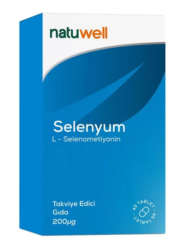 Natuwell Selenyum 200 µg 45 Tablet mineral sağlık vitamin