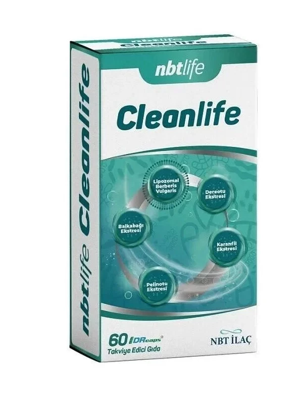 NbtLlife Cleanlife Takviye Edici Gıda 60 Kapsül pelinotu bal kabağı takviye gıda