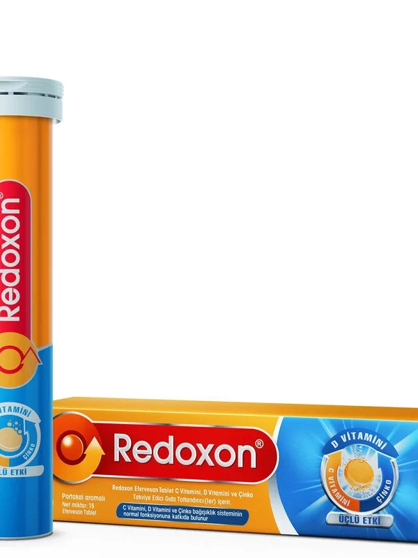 Redoxon Üçlü Etki 15 Efervesan Tablet multivitamin c vitamini d vitamini çinko kampanya