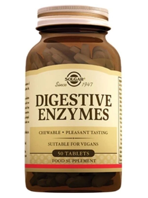 Solgar Digestive Enzymes 50 Tablet sindirim takviye orijinal ürün