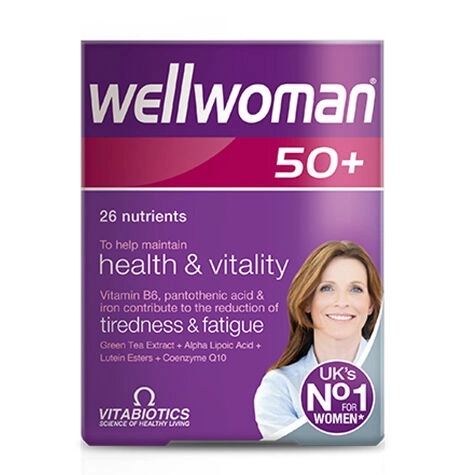 Vitabiotics Wellwoman 50+ Takviye Edici Gıda 30 Tablet mineral magnezyum sağlık orijinal ürün