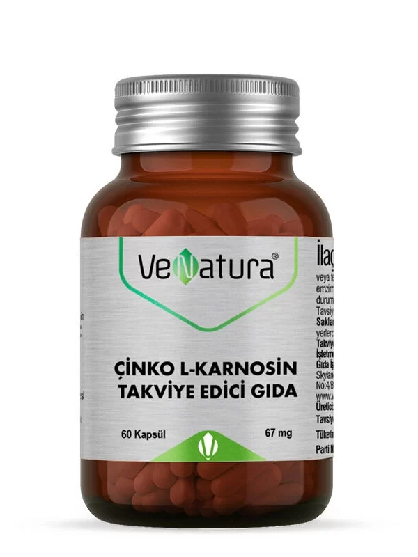 venatura Çinko L Karnosin 60 Kapsül sağlık vitamin mineral