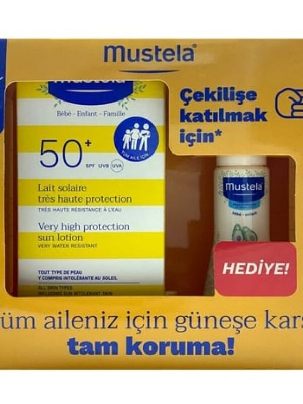 Mustela Spf50+ Çok Yüksek Koruma Faktörlü Güneş Losyonu 100ml + Hydrabebe Vücut Losyonu 50ml